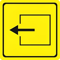 Тактильный знак (выход из помещения) 100х100 - fgospostavki.ru - Ростов-на-Дону