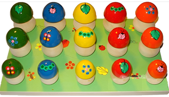 Развивающая игрушка для детей с нарушением слуха "Грибная полянка" - fgospostavki.ru - Ростов-на-Дону