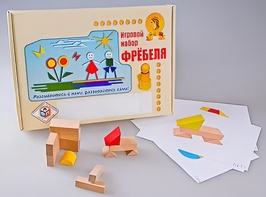 Игровой набор Фребеля "Конструктор деревянный без соединений-1" (Серия "Эксперимент") - fgospostavki.ru - Ростов-на-Дону
