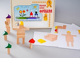 Игровой набор Фребеля "Конструктор деревянный без соединений-3" (Серия "Эксперимент") - fgospostavki.ru - Ростов-на-Дону