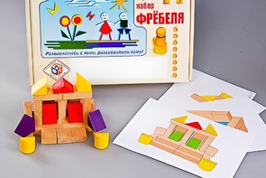 Игровой набор Фребеля "Конструктор деревянный без соединений-4" (Серия "Эксперимент") - fgospostavki.ru - Ростов-на-Дону