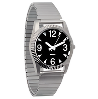 Часы мужские с черным циферблатом на растягивающемся ремешке - fgospostavki.ru - Ростов-на-Дону