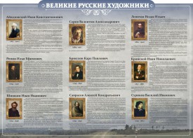 Стенд "Великие русские художники" - fgospostavki.ru - Ростов-на-Дону