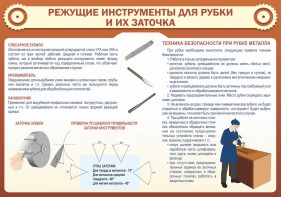 Стенд "Режущие инструменты для рубки и их заточки" - fgospostavki.ru - Ростов-на-Дону